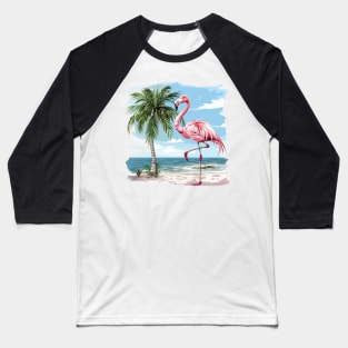 Flamingo Lovers Summer Vibes Baseball T-Shirt